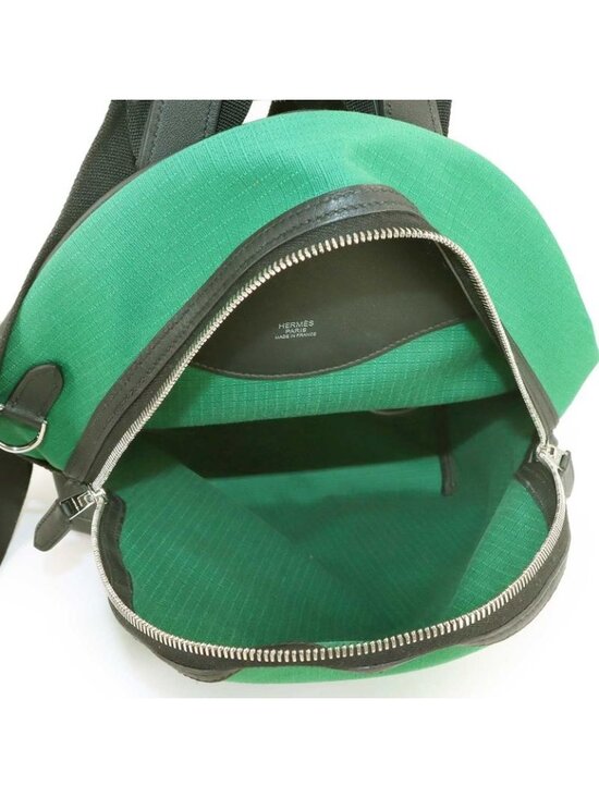 Hermes Sac a Dos All Backpack Toile Bivack Vermoyen T-Shirt main image 4